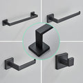 Conjunto de hardware do banheiro preto suporte