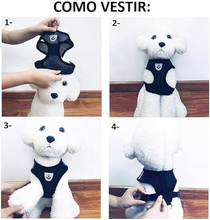 Cinta arnês para animais de estimação para cães pequenos e médios cinta peitoral para filhote