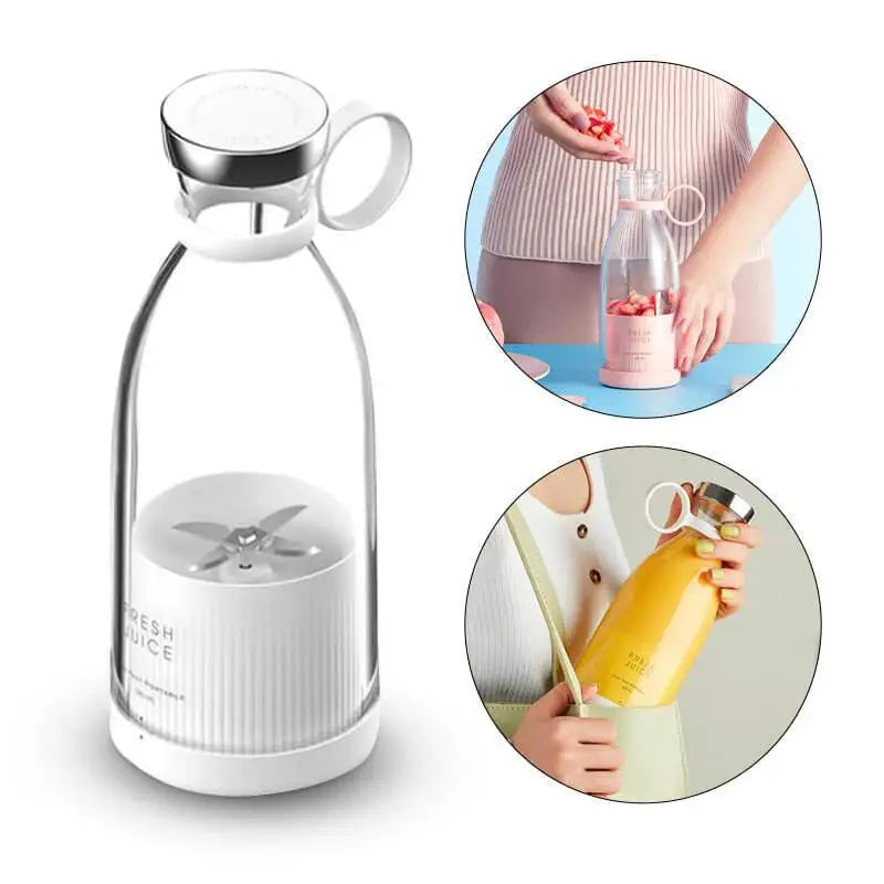 Mini liquidificador Garrafa elétrico portátil recarregável USB