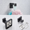 Conjunto de hardware do banheiro preto suporte